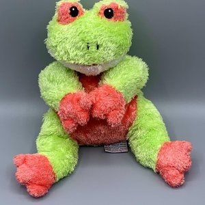 Ty Pluffies Snugglefrog Plush Rattle Baby Toy